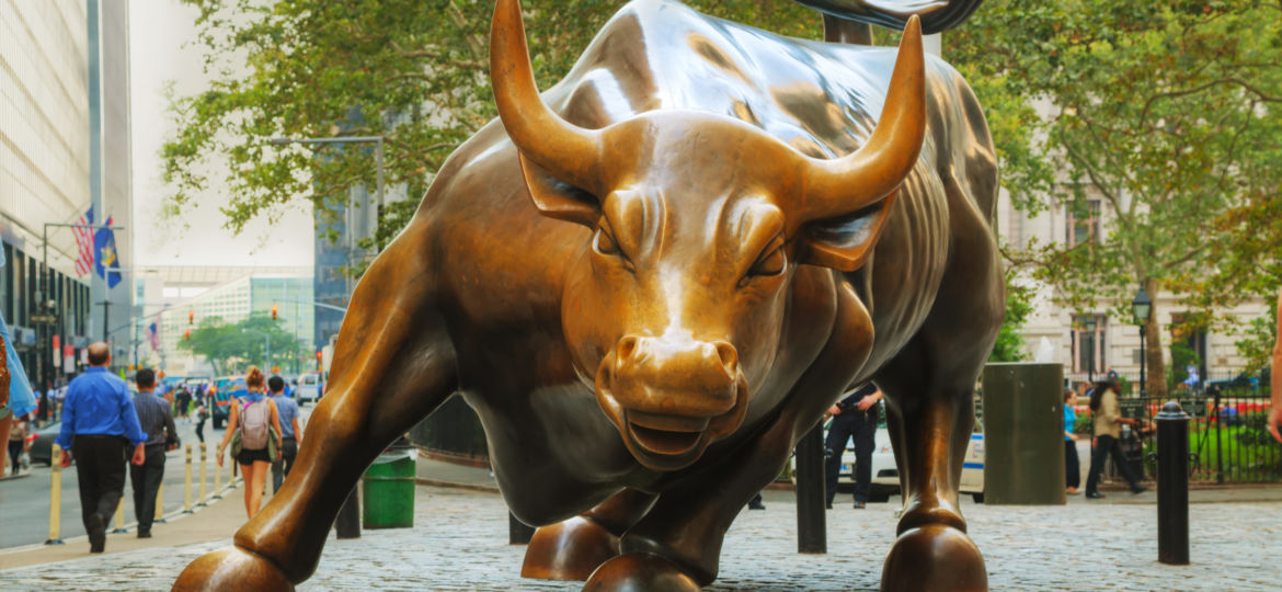 Charging Bull Sculpture In New York City
